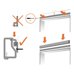 Vliegengordijn Zwaluwen - Creme/Zwart - 90 X 210cm - Sun-Arts -Woondecoratie Kortingen bevestiging vliegengordijn 1