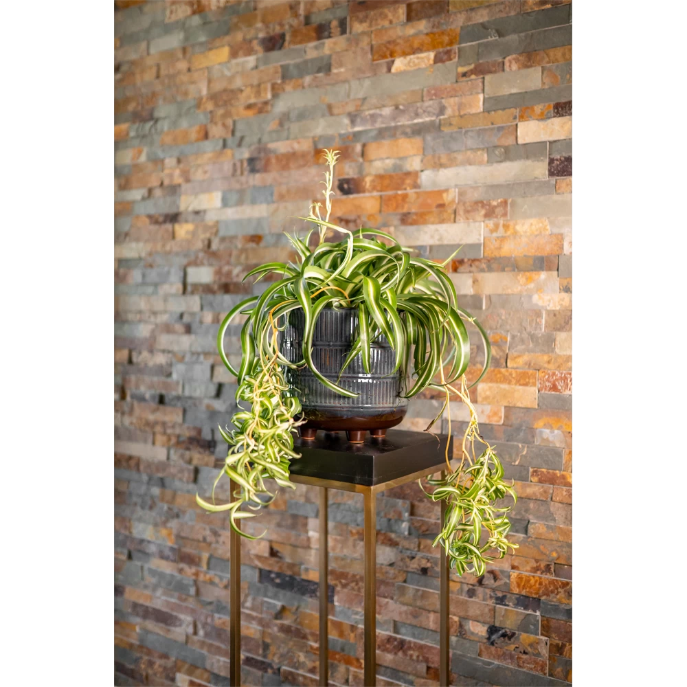 Bloempot Denise - D17 X H17cm - Sky Blue 4 Bloempot Denise - D17 X H17cm - Sky Blue - Afbeelding 2