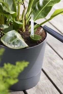 Bloempot Elho Greensense Aqua Care Rond - D30 X H29cm - Houtskoolgrijs -Woondecoratie Kortingen bloempot elho greensense aqua care rond d30 x h29cm houtskoolgrijs bloempot 6 1