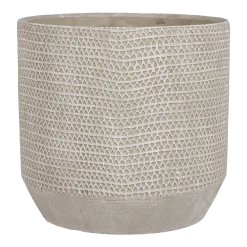 Bloempot Jack - D21 X H19,5cm - Beige