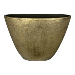 Bloempot Kos Ovaal - L33 X B14 X H27cm - Goud