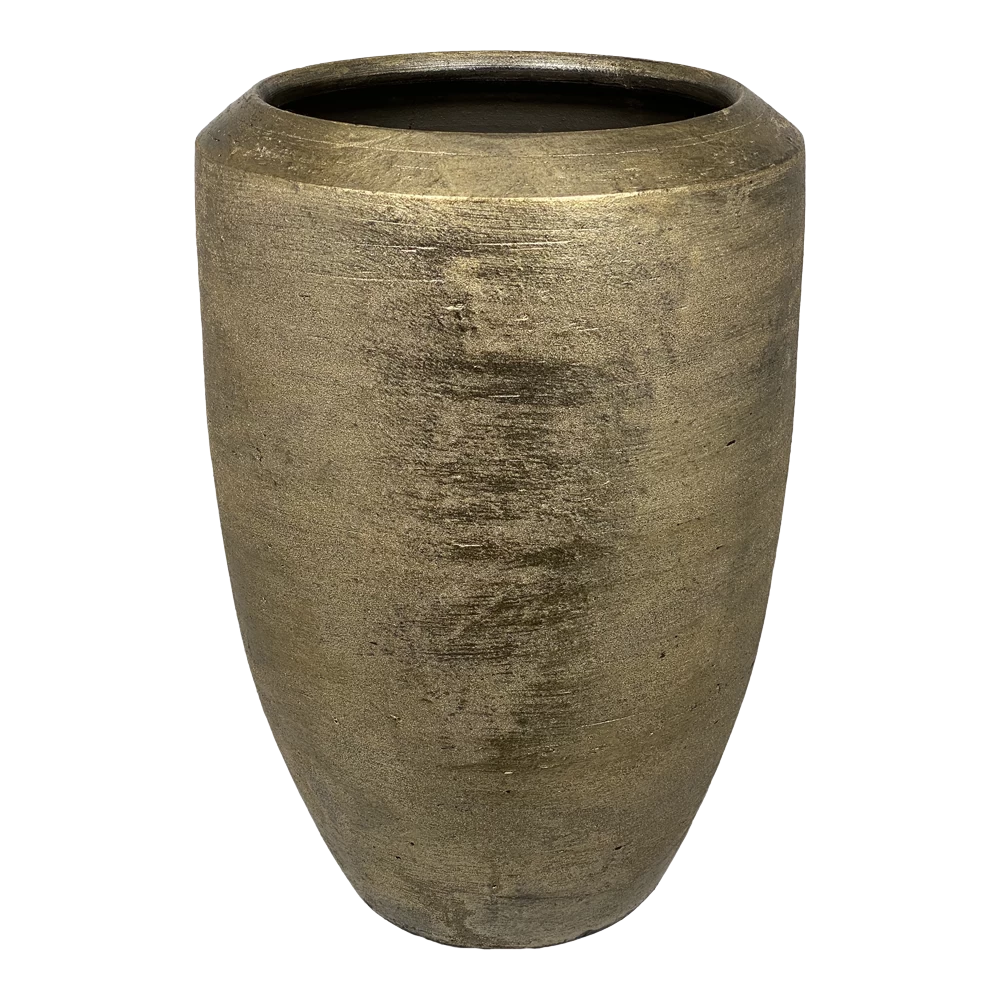 Bloempot Kos Hoog - D23 X H35cm - Goud 3 Bloempot Kos Hoog - D23 X H35cm - Goud