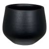 Bloempot Petra - D23 X H20cm - Mat Zwart -Woondecoratie Kortingen bloempot petra d23xh20cm mat zwart bloempot 1
