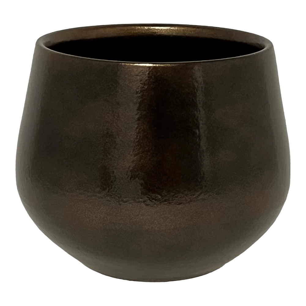 Bloempot Petra - D27 X H24cm - Koper 3 Bloempot Petra - D27 X H24cm - Koper