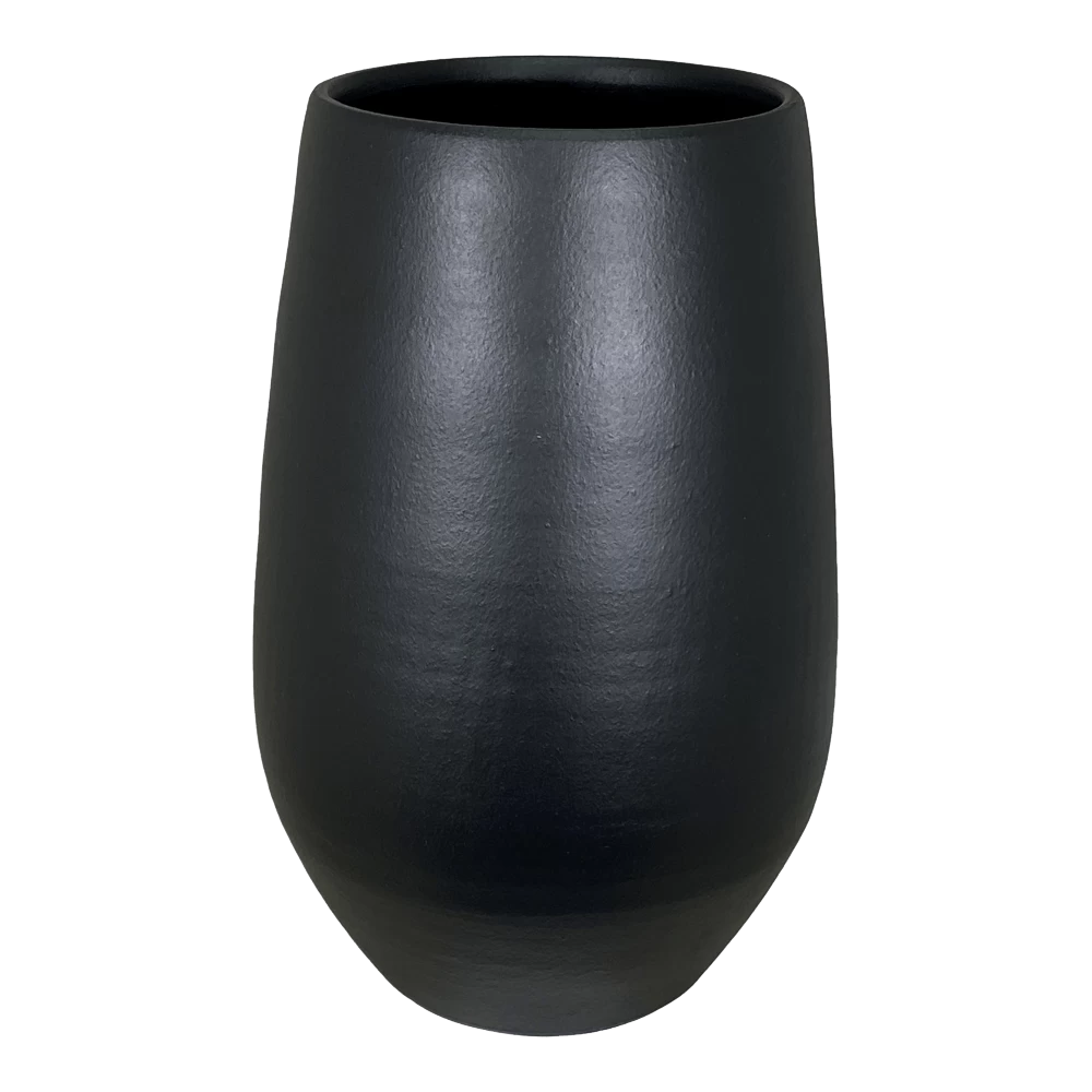 Bloempot Petra Hoog - D23 X H35cm - Mat Zwart 3 Bloempot Petra Hoog - D23 X H35cm - Mat Zwart