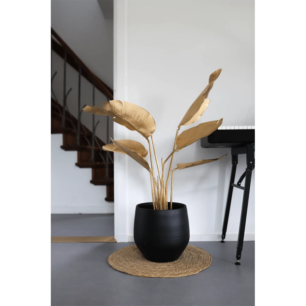 Bloempot Petra - D19 X H16cm - Mat Zwart 5 Bloempot Petra - D19 X H16cm - Mat Zwart - Afbeelding 3