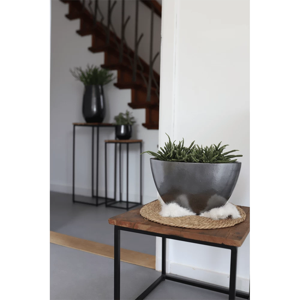 Bloempot Petra - D33 X H31cm - Platinum 5 Bloempot Petra - D33 X H31cm - Platinum - Afbeelding 3