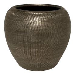 Bloempot Phoenix - D24 X H22cm - Zilver