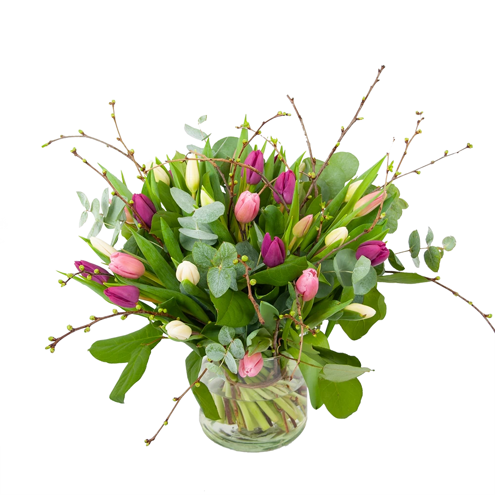 Boeket Kleurrijke Tulp Middel 3 Boeket Kleurrijke Tulp Middel