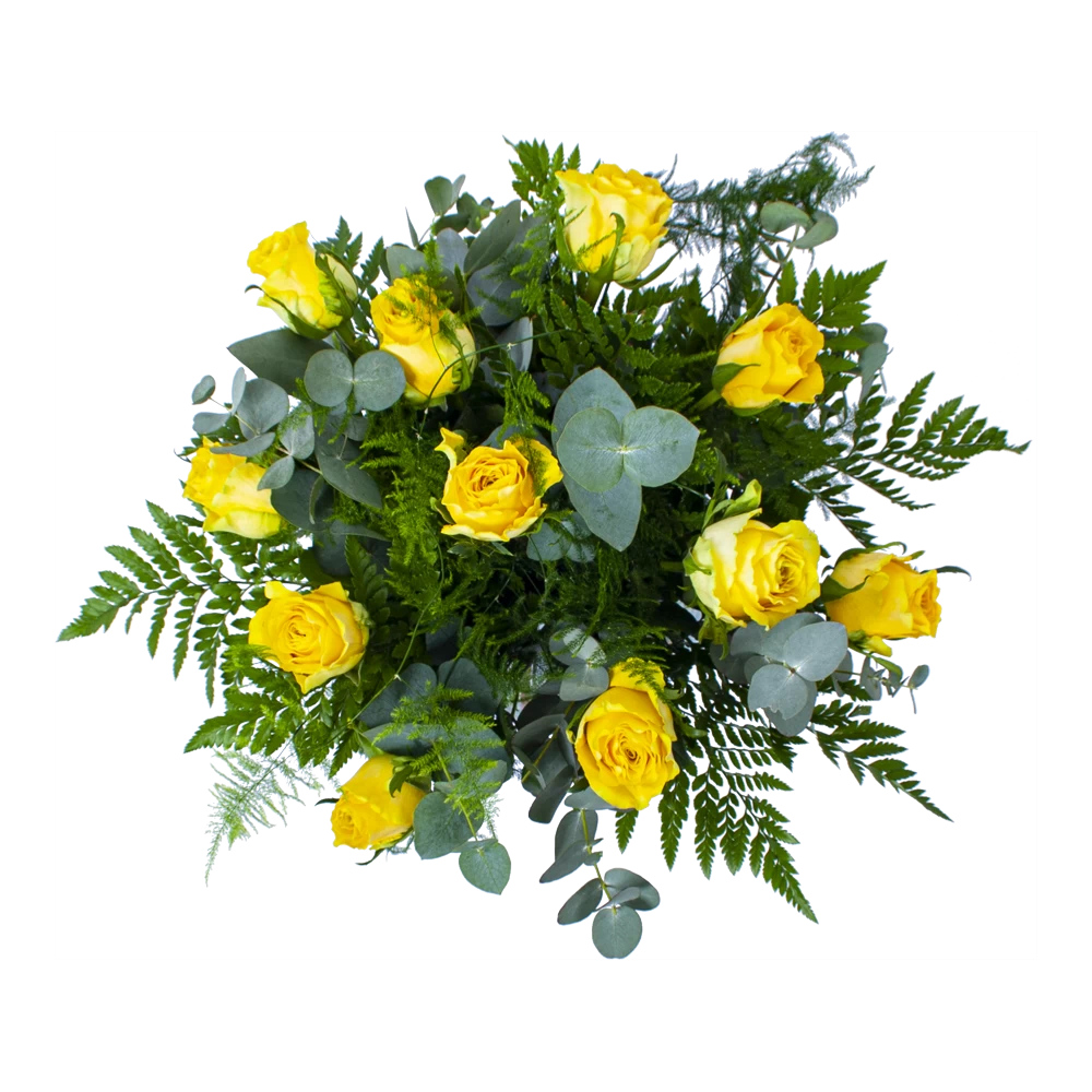 Boeket Rosa Geel Groot 4 Boeket Rosa Geel Groot - Afbeelding 2