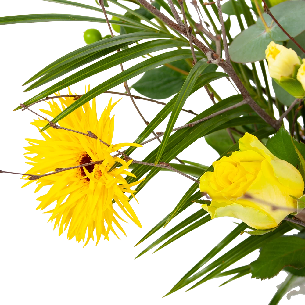 Boeket Vrolijk Geel Groot 5 Boeket Vrolijk Geel Groot - Afbeelding 3