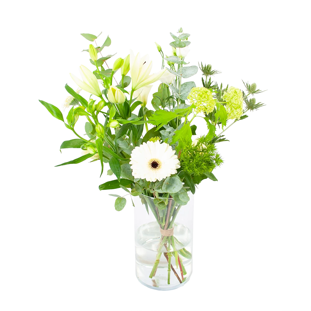 Boeket Wit Gebaar Middel 3 Boeket Wit Gebaar Middel