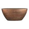 Bloempot Mira Ovaal - L73 X B17 X H36cm - Koper -Woondecoratie Kortingen boot mira 73x17x36cm industrieel goud plantenschaal koper 1 1