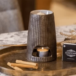 Geurchips Brander Rib Rond Brons - ScentChips -Woondecoratie Kortingen geurchips brander rib rond brons scentchips 3