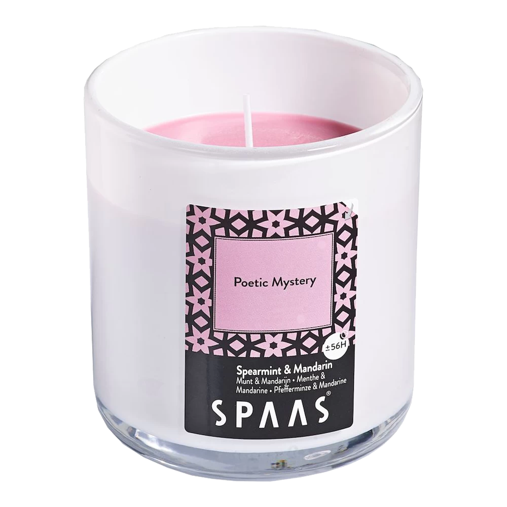 Geurkaars In Glas Met Deksel 56u - Poetic Mystery - Geurkaars - SPAAS