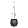 Hangpot Mira - D16 X H14cm - Antraciet 2 Hangpot Mira - D16 X H14cm - Antraciet -Woondecoratie Kortingen hangpot mira d16 h14cm industrieel zwart hangpot antraciet 1