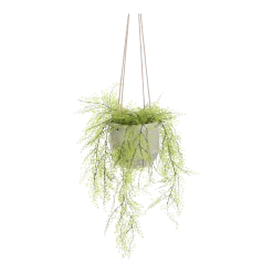 Hangpot Resa - D18,5 X H17cm - Lichtgrijs -Woondecoratie Kortingen hangpot resa d18 5 x h17cm lichtgrijs hangpot 4 1