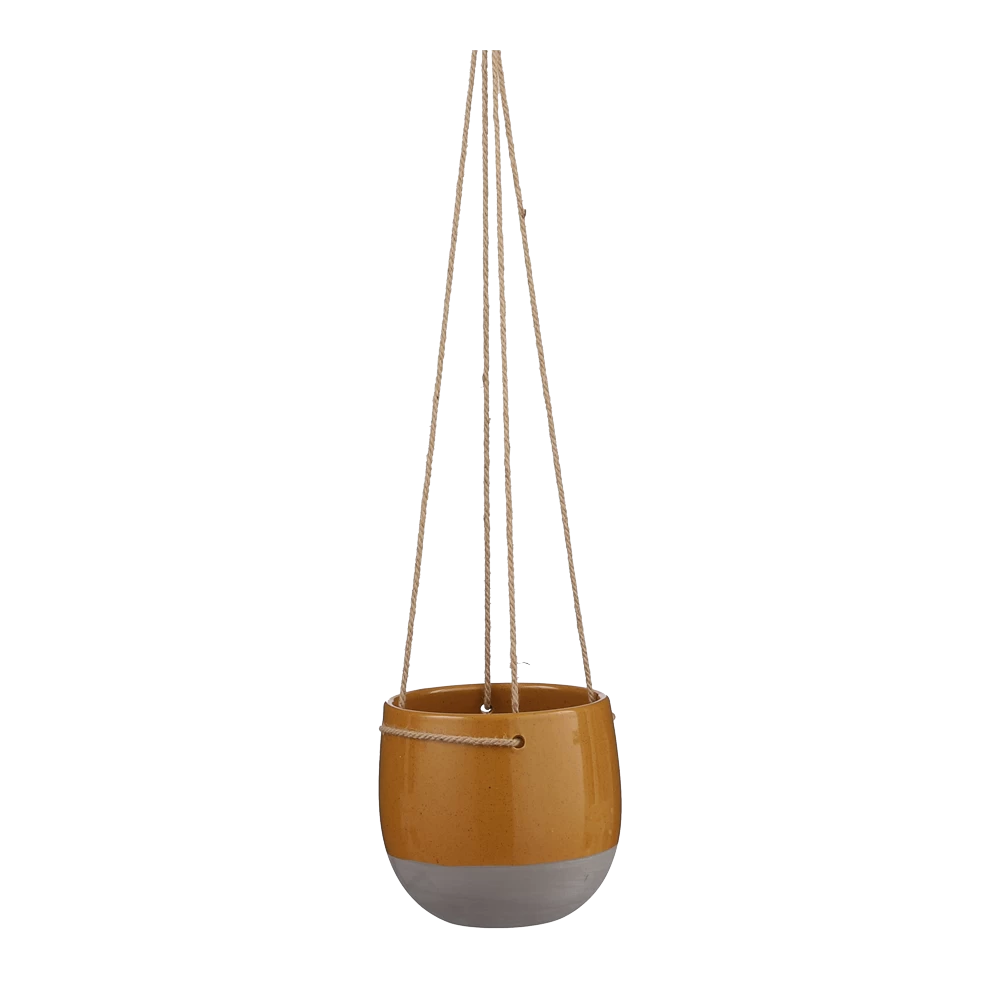 Hangpot Resa - D18,5 X H17cm - Oker 3 Hangpot Resa - D18,5 X H17cm - Oker