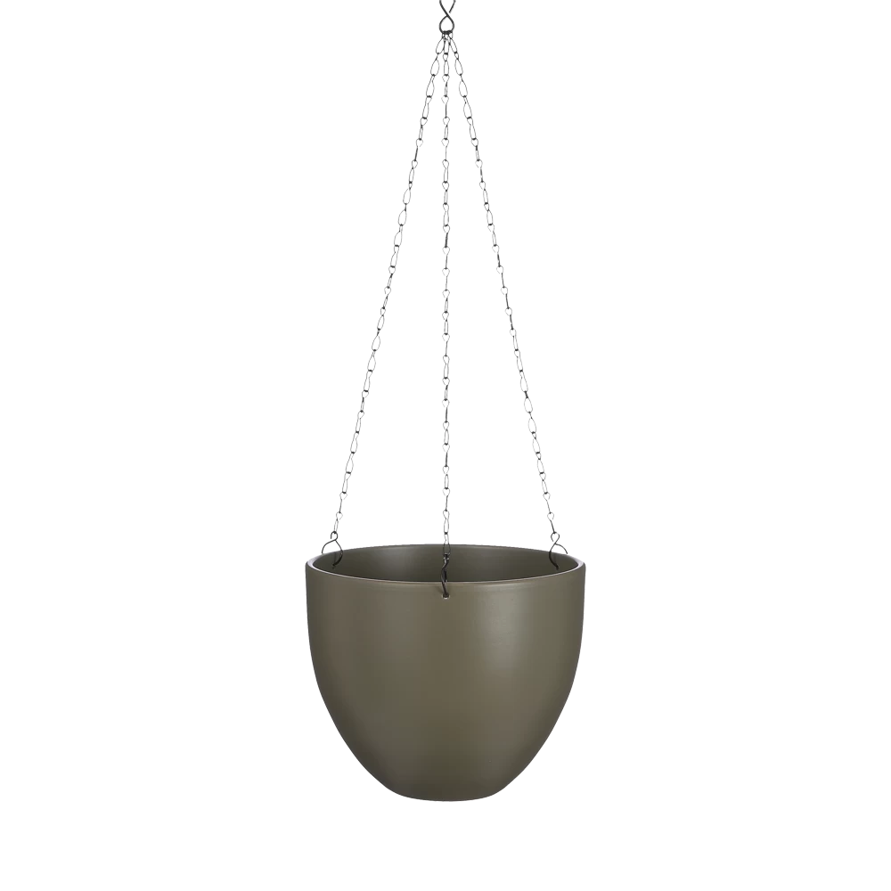 Hangpot Tusca - D22.5 X H19.5cm - Groen 3 Hangpot Tusca - D22.5 X H19.5cm - Groen