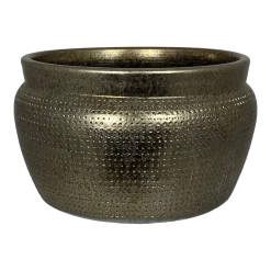 Plantenschaal Marrakesh - D24 X H14cm - Zilver Goud