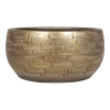 Plantenschaal Steef - D32 X H15cm - Industrieel Goud -Woondecoratie Kortingen plantenschaal steef d32 x h15cm industrieel goud plantenschaal 1 1