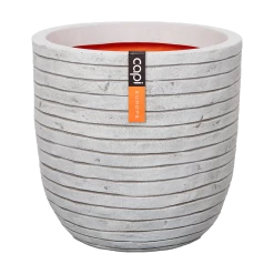 Capi Bloempot Bol Nature Row NL - D35 X H34cm - Ivoor