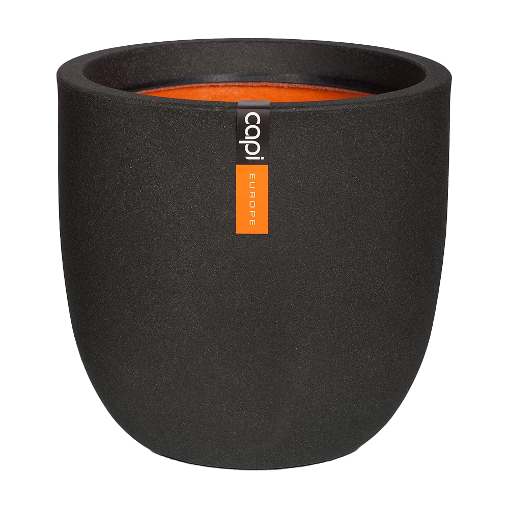 Capi Bloempot Bol Urban Smooth NL - D43 X H41cm - Zwart 3 Capi Bloempot Bol Urban Smooth NL - D43 X H41cm - Zwart