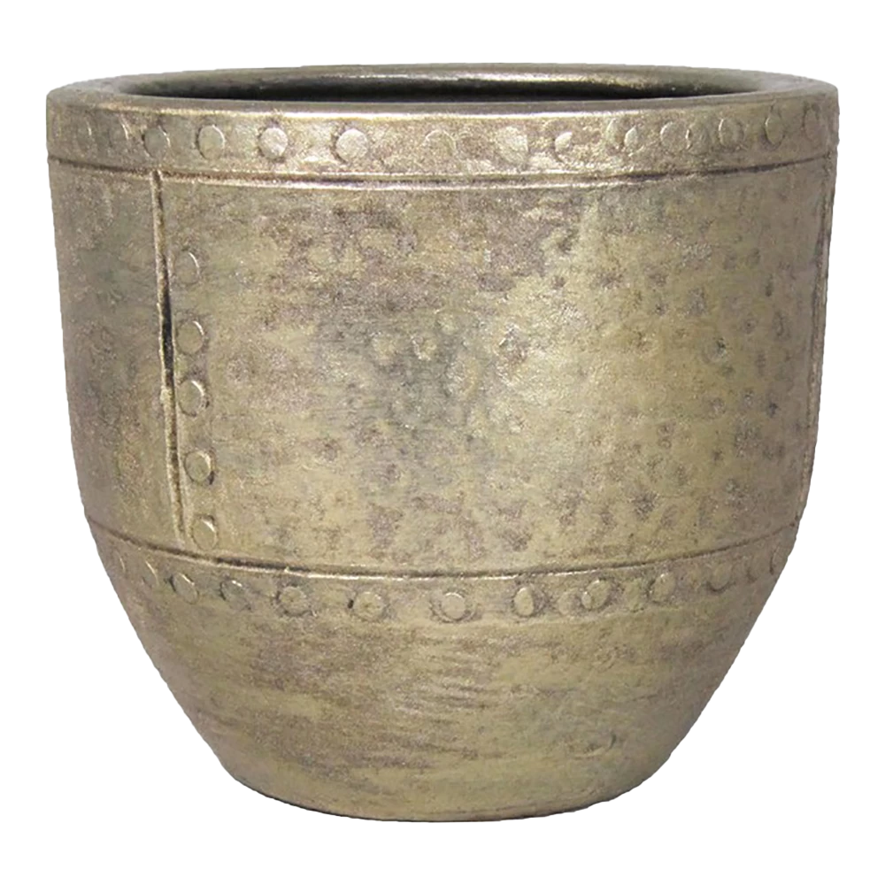 Bloempot Fien - D19 X H17cm - Goud 3 Bloempot Fien - D19 X H17cm - Goud