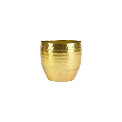 Bloempot Kody Metaal - D21 X H16cm - Goud