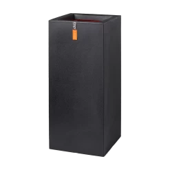 Capi Plantenbak Rechthoek Urban Smooth NL - L36 X B36 X H79cm - Zwart