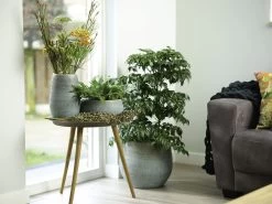 Bloempot Ryan - D36 X H32cm - Shiny Blue 7 Bloempot Ryan - D36 X H32cm - Shiny Blue -Woondecoratie Kortingen pot ryan shiny blue keramiek d36 h32 bloempot 7 10