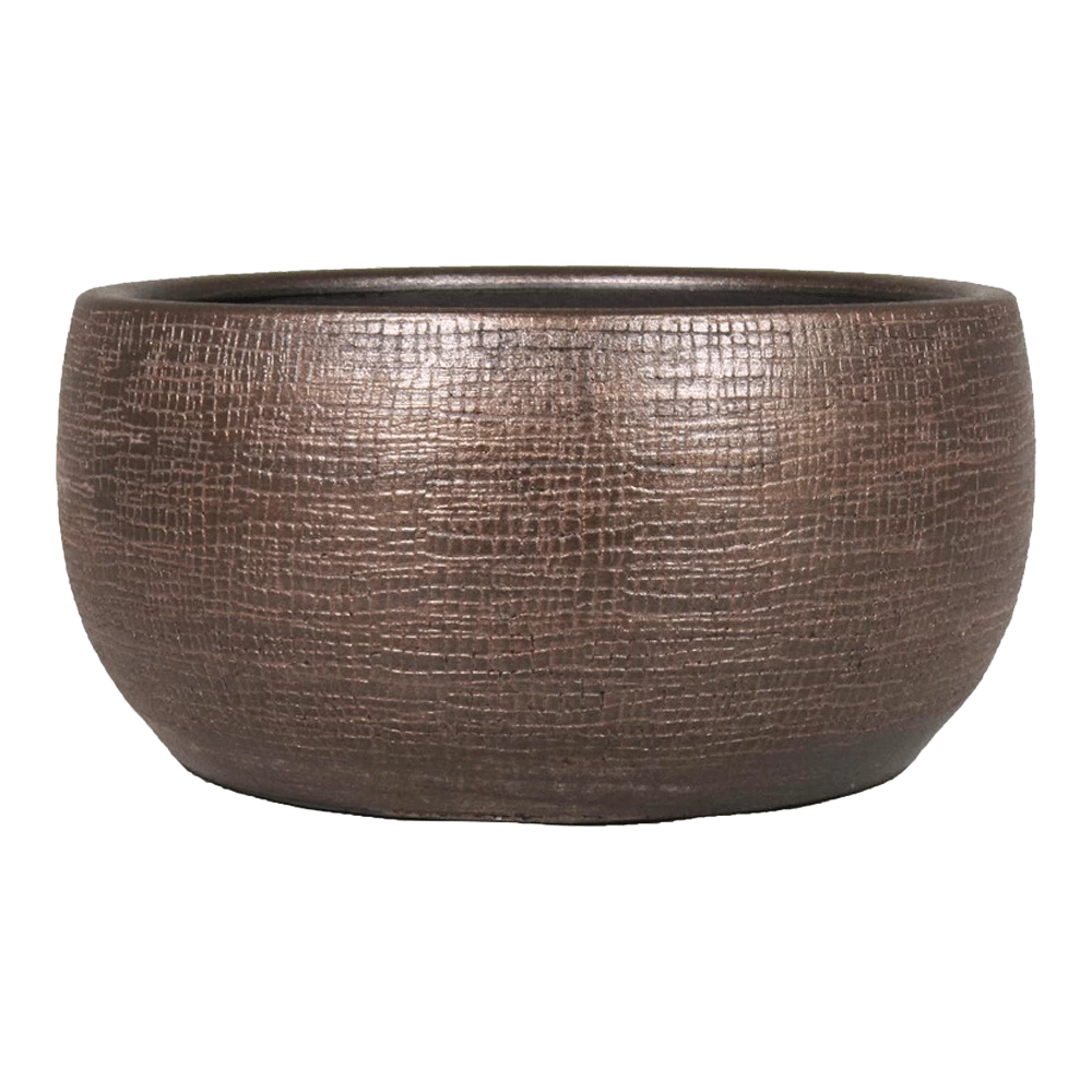 Plantenschaal Mira - D34 X H15cm - Koper 3 Plantenschaal Mira - D34 X H15cm - Koper