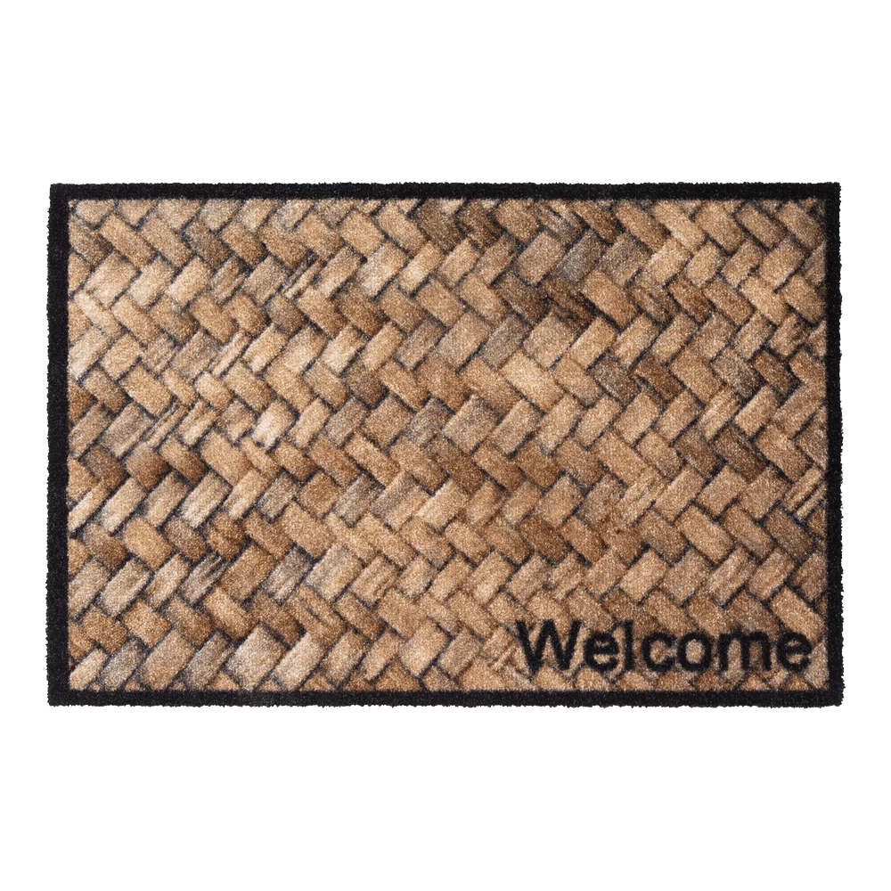 HAMAT Schoonloopmat Prestige Welcome Wicker - 75x50cm - Mix - Deurmat 3 HAMAT Schoonloopmat Prestige Welcome Wicker - 75x50cm - Mix - Deurmat