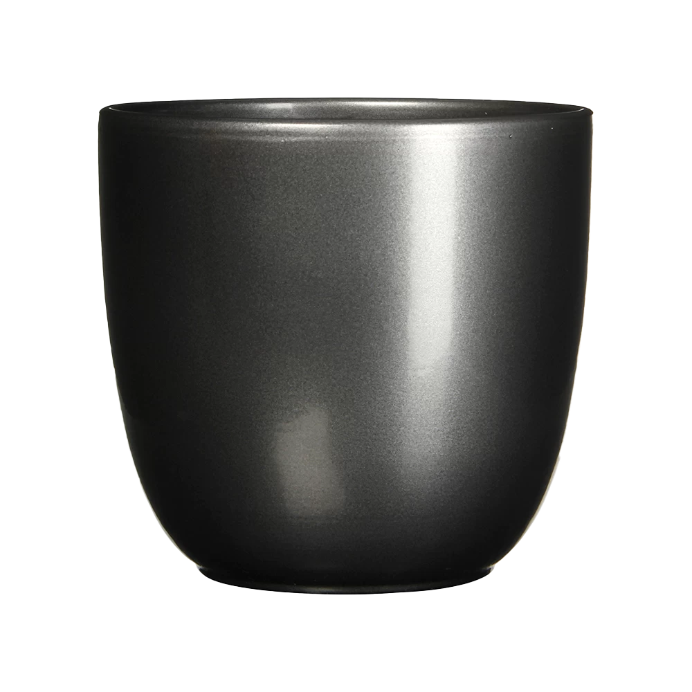 Bloempot Tusca - D31 X H28.5cm - Antraciet 3 Bloempot Tusca - D31 X H28.5cm - Antraciet