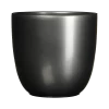 Bloempot Tusca - D35 X H31.5cm - Antraciet 2 Bloempot Tusca - D35 X H31.5cm - Antraciet -Woondecoratie Kortingen tusca pot rond antraciet h31 5xd35cm bloempot 1 4