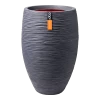 Capi Bloempot Hoog Nature Elegant Deluxe Rib NL - D38 X H58cm - Donkergrijs 2 Capi Bloempot Hoog Nature Elegant Deluxe Rib NL - D38 X H58cm - Donkergrijs -Woondecoratie Kortingen vaas elegant deluxe rib nl 40x60 donkergrijs bloempot 1 2