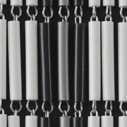 Vliegengordijn Banen - Wit/Zwart/Zilver - 90 X 210cm - Sun-Arts -Woondecoratie Kortingen vliegengordijn banen wit zwart zilver 90 x 210cm sun arts 90 3 2