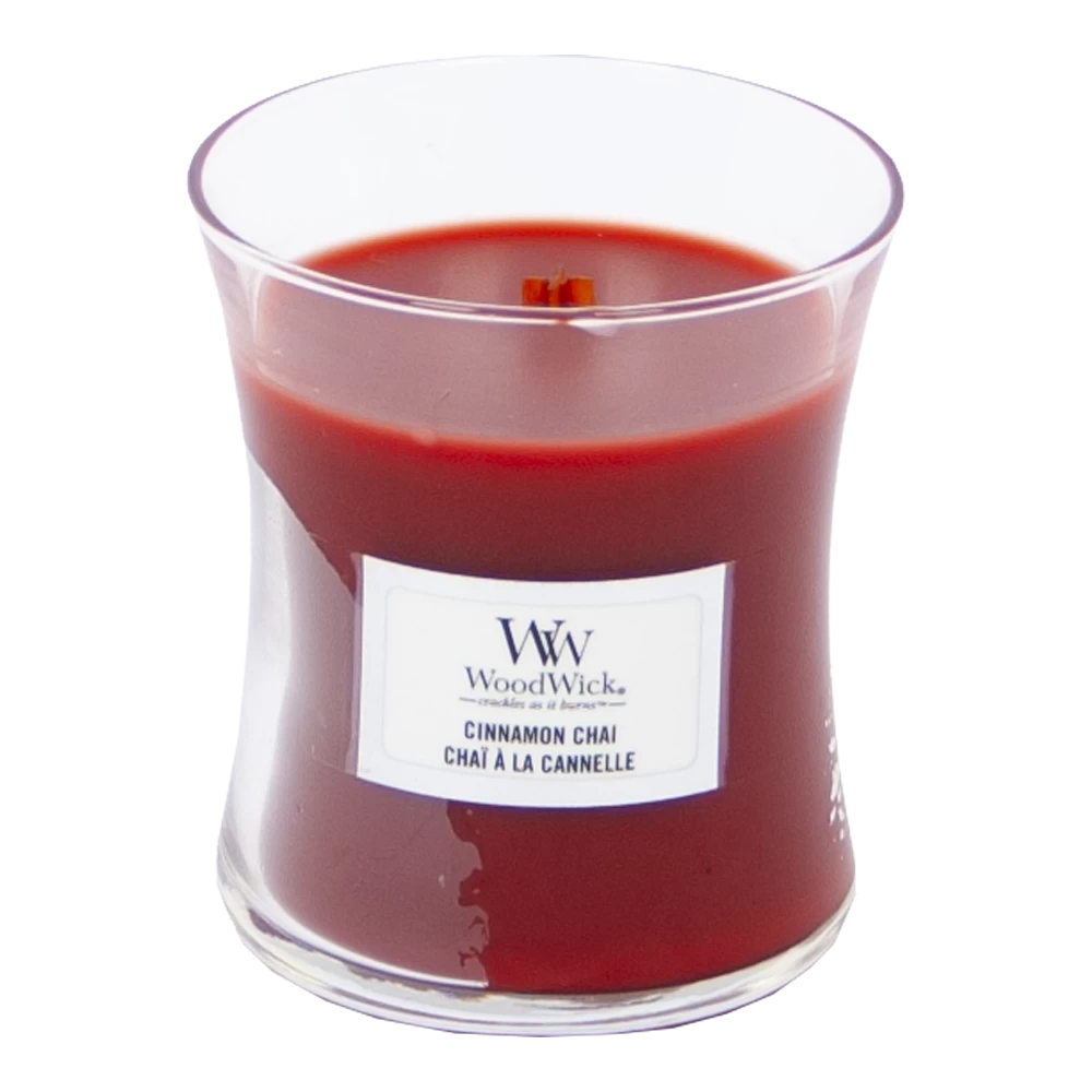 Woodwick Cinnamon Chai Mini Candle - Geurkaars 4 Woodwick Cinnamon Chai Mini Candle - Geurkaars - Afbeelding 2