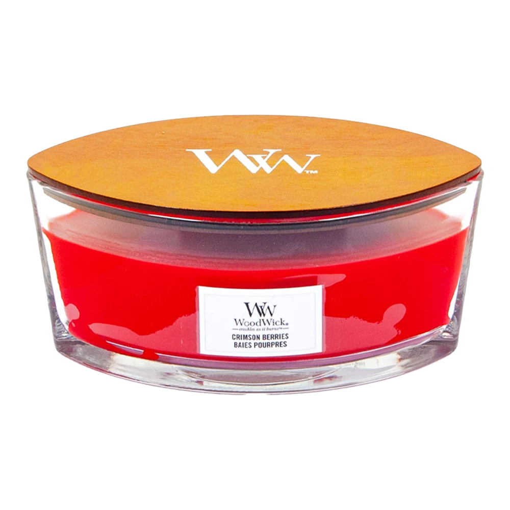 Woodwick Crimson Berries Ellipse Candle - Geurkaars 3 Woodwick Crimson Berries Ellipse Candle - Geurkaars