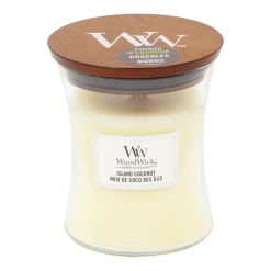 Woodwick Island Coconut Medium Candle - Geurkaars