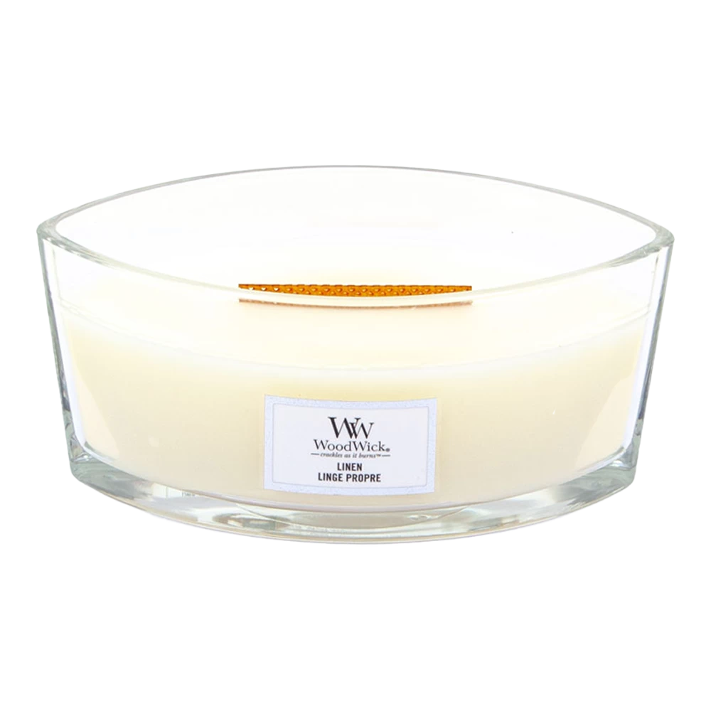 Woodwick Linen Ellipse Candle - Geurkaars 4 Woodwick Linen Ellipse Candle - Geurkaars - Afbeelding 2