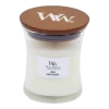 Woodwick Linen Medium Candle - Geurkaars -Woondecoratie Kortingen woodwick linen medium candle geurskaars 1 3