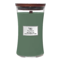 Woodwick Mint Leaves & Oak Large Candle - Geurkaars