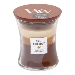 Woodwick Trilogy Cafu00e9 Sweets Medium Candle - Geurkaars