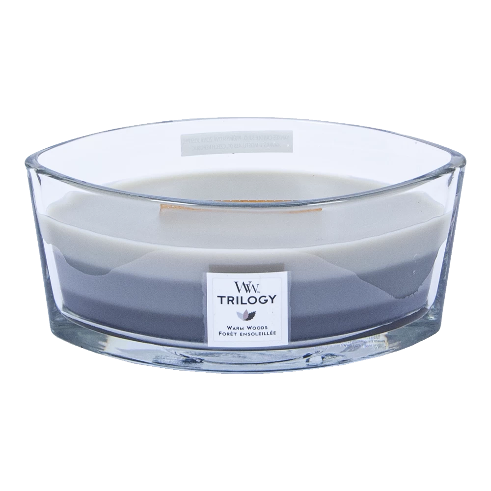Woodwick Trilogy Warm Woods Ellipse Candle - Geurkaars 4 Woodwick Trilogy Warm Woods Ellipse Candle - Geurkaars - Afbeelding 2