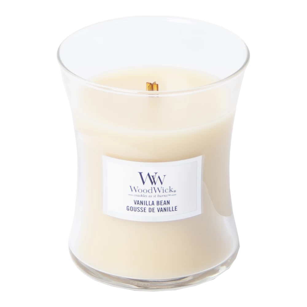 Woodwick Vanilla Bean Medium Candle - Geurkaars 4 Woodwick Vanilla Bean Medium Candle - Geurkaars - Afbeelding 2